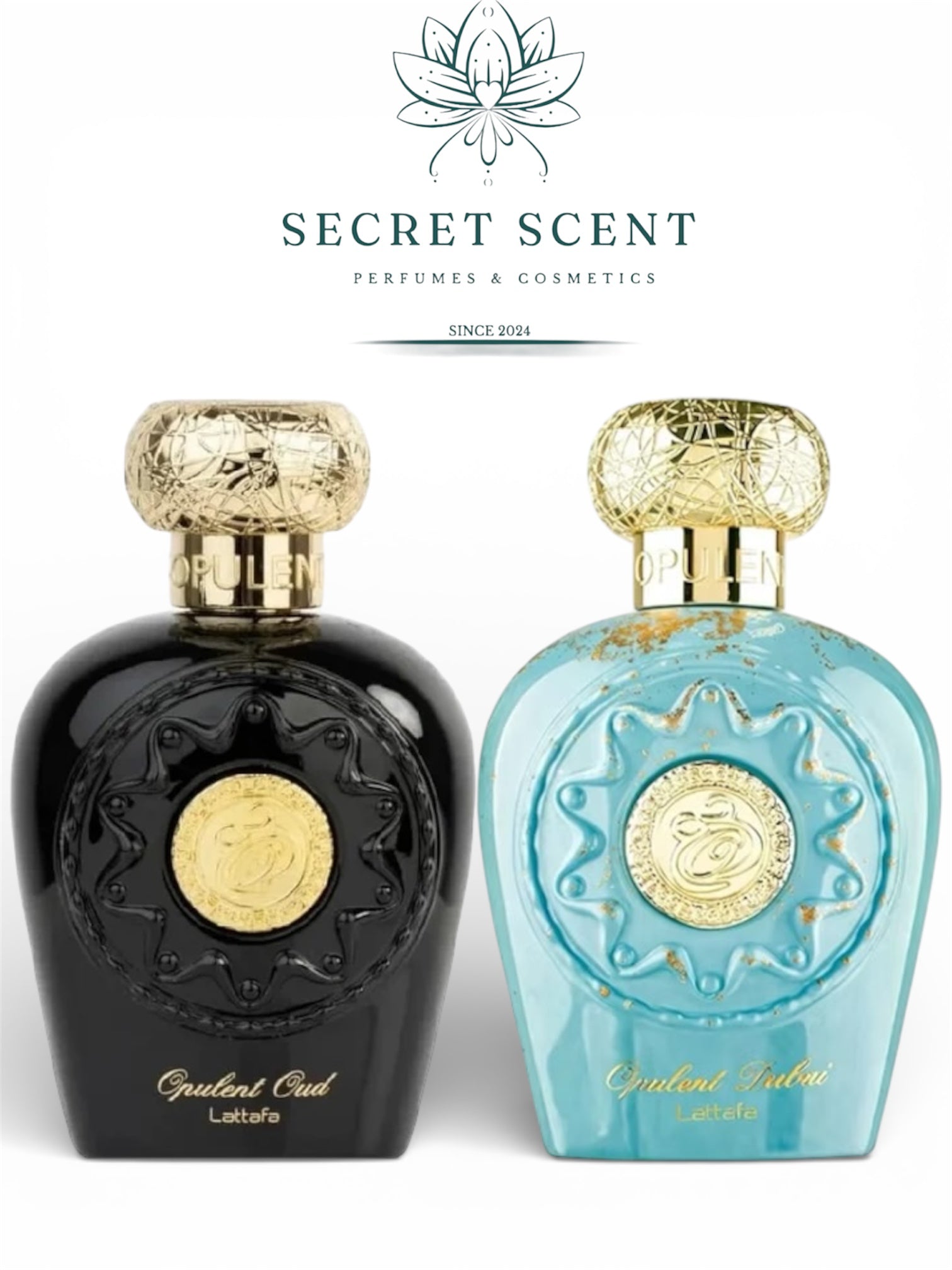 Lattafa Opulent Oud 100 ml & Lattafa Opulent Dubai 100 ml – Set Parfumuri Unisex - Secret Scent