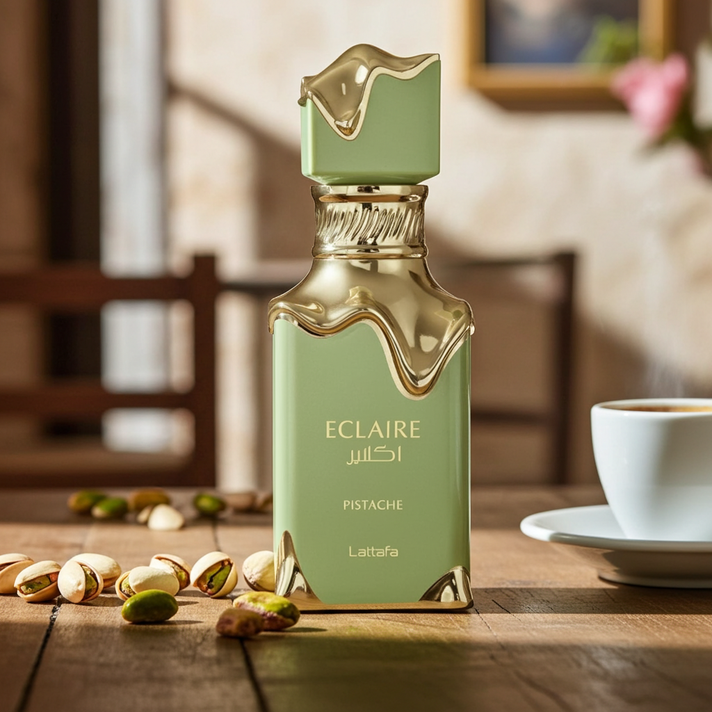 Apa de Parfum Eclaire Pistache, Lattafa, Unisex - 100ml - Secret Scent