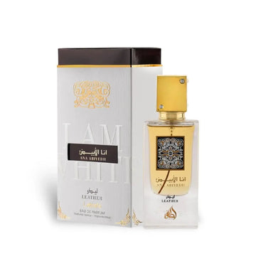 Lattafa Ana Abiyedh Leather, Apa de Parfum, Barbati - 60ml - Secret Scent
