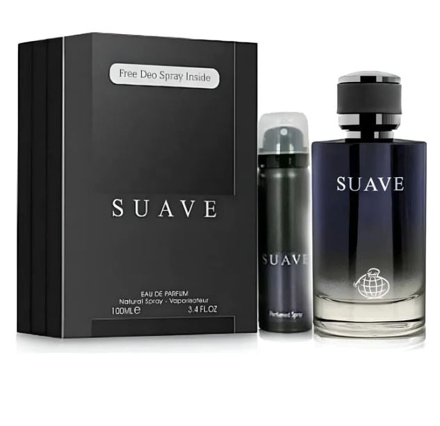 Apa de parfum Fragrance World Suave 100ml + Deodorant - Barbati